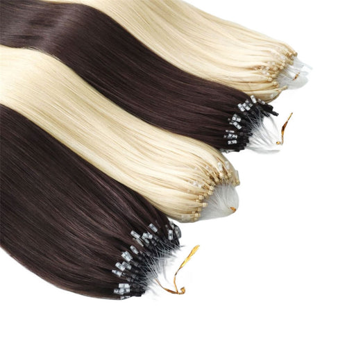 Micro Loop Silky Straight #613 Blonde Remy Human Hair Extensions [LOOPSS001]